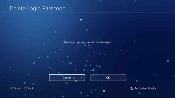 صورة لـ كيفية إضافة كلمة مرور إلى حساب PS4 الخاص بك | Login-passcode-delete-DzTechs