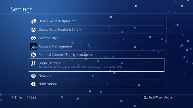 صورة لـ كيفية إضافة كلمة مرور إلى حساب PS4 الخاص بك | login-settins-DzTechs