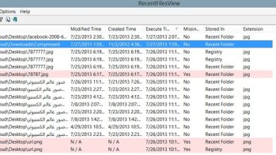 صورة لـ أفضل أدوات NirSoft لعام 2024: تحسين أداء جهازك وحماية خصوصيتك | RecentFilesView