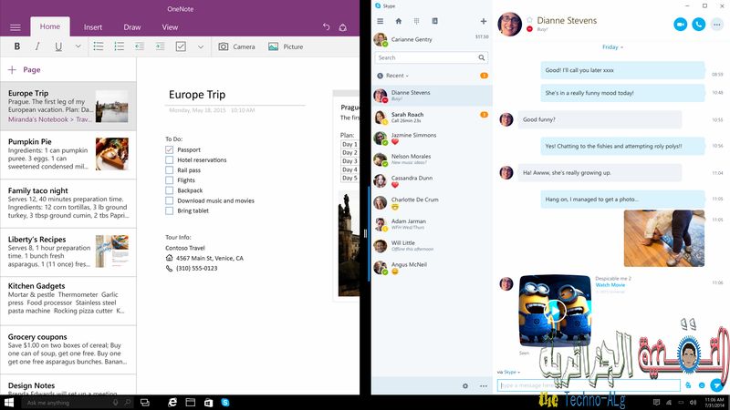صورة لـ مايكروسوفت تخطط لإطلاق تطبيق سكايب الشامل لويندوز 10 | UWP_snap.0-DzTechs