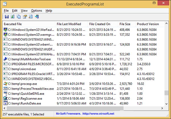 صورة لـ برامج مجانية وصغيرة لمساعدتك لمعرفة اخر الحركات التي تمت على الكمبيوتر | executedprogramslist-DzTechs