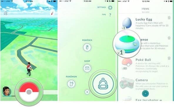 صورة لـ تفاصيل و تقنيات لاصطياد البوكيمون في Pokemon Go | pokemon-go-how-to-activate-incense-1-DzTechs