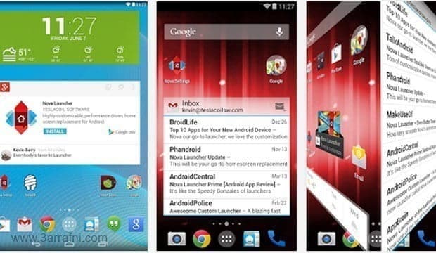 صورة لـ مجموعة من أفضل تطبيقات Launcher لنظام Android | Nova-Launcher-DzTechs