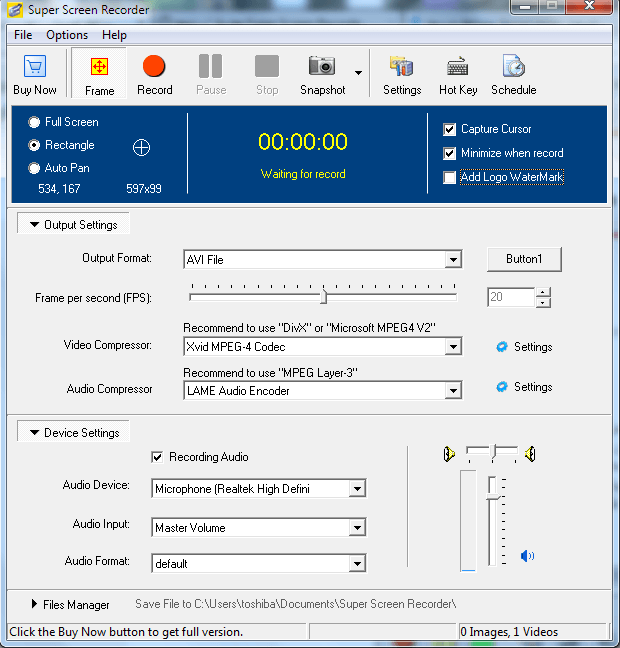 صورة لـ برنامج Super Screen Recorder لتسجيل شاشة الحاسوب ولاضافة شروحات فيديو | Super-Screen-Recorder2-DzTechs