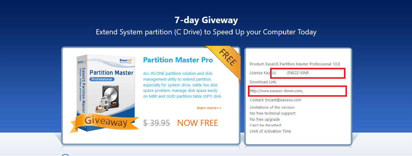 صورة لـ الحصول على EaseUS Partition Master Professional مجانًا لفترة محدودة | 5ccc6f348f1cd_Sans+titre-DzTechs
