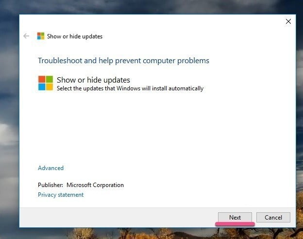 صورة لـ أداة troubleshooter الرسمية من Microsoft لتعطيل وتأجيل تحديثات Windows | df787ab74a-DzTechs