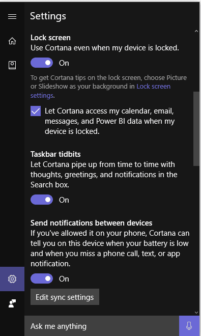 صورة لـ 5 إعدادات للخصوصية يجب تغييرها في Windows 10 لمنع مايكروسوفت من التجسس عليك | cortana-2-DzTechs