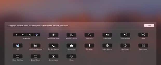 صورة لـ 10 أشياء يجب ضبطها عند تكوين اعدادات ماك بوك MacBook جديد | touch-bar-settings-min