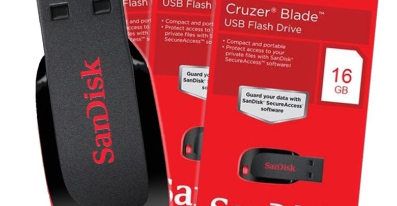 صورة لـ جميع الحلول المتعلقة بمشاكل الفلاش ديسك وعدم اشتغاله | FLASH-SANDISK-16-G