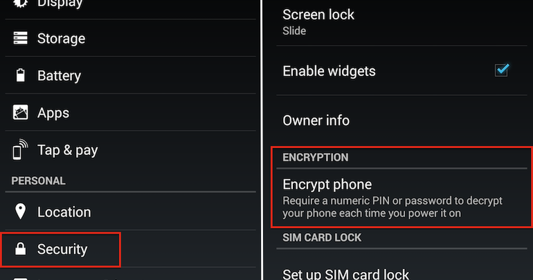 صورة لـ أفضل طريقة لمسح بياناتك الشخصية على جهازك الأندرويد | android-encrypt