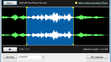 صورة لـ برنامج MP3 Cutter لتعديل وقص الملفات الصوتية الى اجزاء | free-mp3-cutter