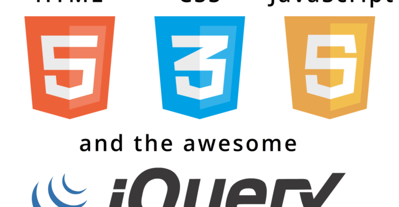 صورة لـ مجموعة هامة من أكواد Java Script و Html لمصممى المواقع والمدونات | html_css_javascript_and_the_awesome_jquery_infographic_header
