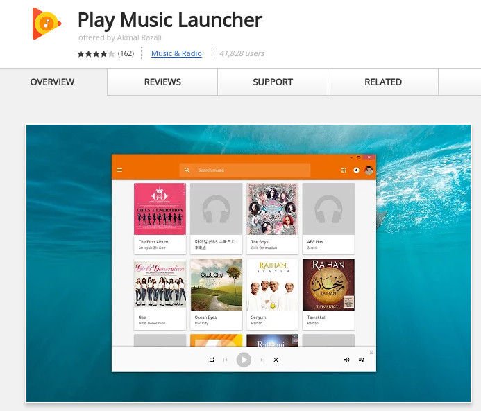 صورة لـ 10 بدائل لتطبيقات Windows المفضلة لديك لأجهزة Chromebook | chrome-os-play-music-launcher-DzTechs