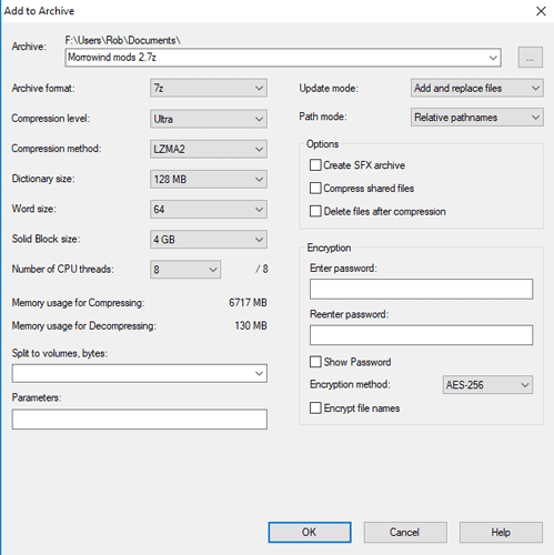 صورة لـ كيفية إنشاء ملف مضغوط (مضغوط جيدًا) في وقت وجيز | how-to-create-a-zip-file-7zip-settings-DzTechs