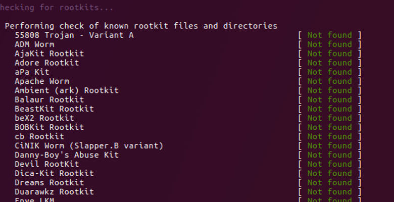 صورة لـ كيفية فحص نظام Linux الخاص بك للبحث عن الفيروسات و Rootkits | scan-feat