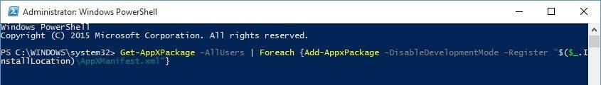 صورة لـ قائمة البحث لإبدأ لا تعمل؟ هنا حل لهذه المشكلة بسهولة وبسرعة | win10-start-menu-search-powershell-command-DzTechs
