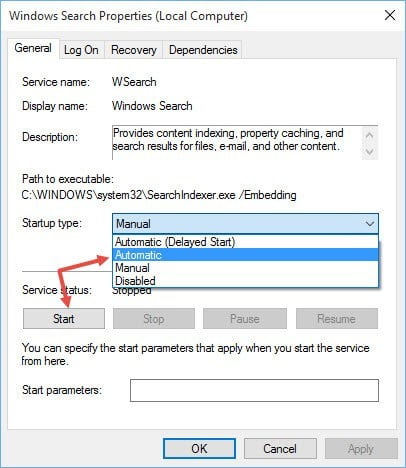 صورة لـ قائمة البحث لإبدأ لا تعمل؟ هنا حل لهذه المشكلة بسهولة وبسرعة | win10-start-menu-search-start-windows-search-service-DzTechs