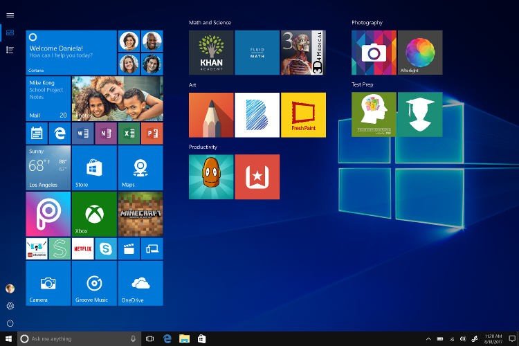 صورة لـ مقارنة بين Chrome OS و Windows 10 S: ما هو النظام الأفضل لك؟ | windows-10-s-start-menu-DzTechs