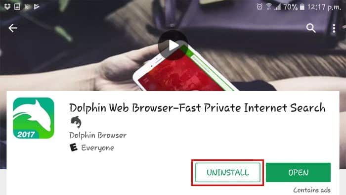صورة لـ 10 تطبيقات شعبية على Android يجب إلغاء تثبيتها الآن للتخلص من مشاكلها | Uninstall-Dolphin-DzTechs