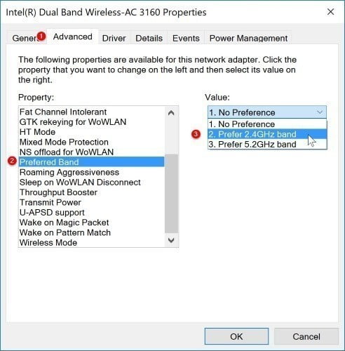 صورة لـ كيفية استخدام الكمبيوتر كنقطة اتصال Wi-Fi في Windows 10 | Windows-10-Hotspot-Band-DzTechs