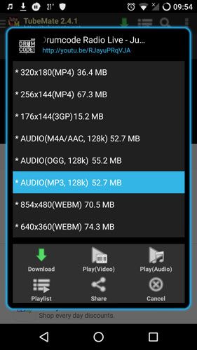 صورة لـ أفضل 7 تطبيقات مجانية لتحميل الموسيقى على الأندرويد | free-music-download-apps-android-tubemate-DzTechs