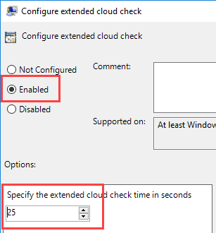 صورة لـ كيف يمكنك جعل Windows Defender أفضل لزيادة مستويات الحماية في Windows 10 | harden-Windows-defender-extended-cloud-check-DzTechs