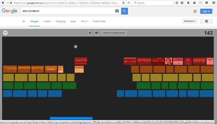 صورة لـ الألعاب الخفية على Google التي يمكنك لعبها عندما تشعر بالملل | hidden-google-games-breakout-DzTechs