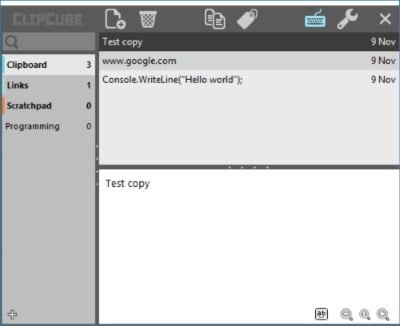صورة لـ 6 من أفضل البرامج المجانية لإدارة الحافظة Clipboard لنظام التشغيل ويندوز | Clipboard-Manager-Cube-DzTechs