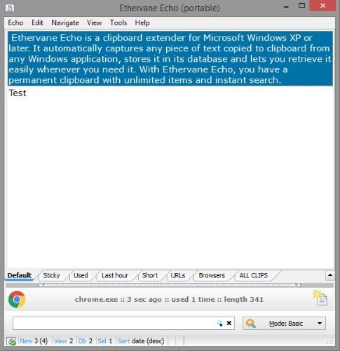 صورة لـ 6 من أفضل البرامج المجانية لإدارة الحافظة Clipboard لنظام التشغيل ويندوز | Clipboard-Manager-Echo-DzTechs