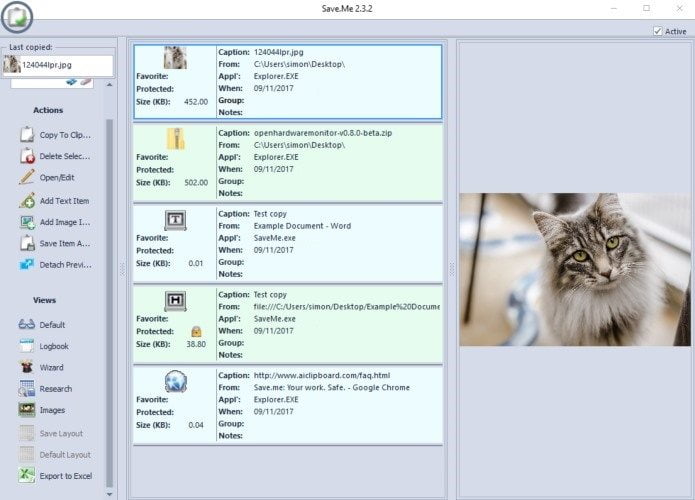 صورة لـ 6 من أفضل البرامج المجانية لإدارة الحافظة Clipboard لنظام التشغيل ويندوز | Clipboard-Manager-Save-Me-DzTechs