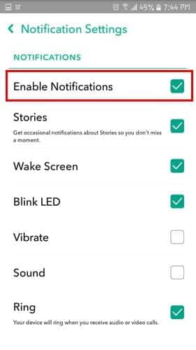 صورة لـ كيفية تعطيل اشعارات Android لمختلف الشبكات الاجتماعية | Notifications-Snapchat-DzTechs