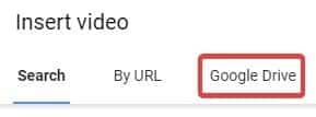 صورة لـ كيفية تضمين مقاطع الفيديو بطرق مختلفة في “العروض التقديمية من Google” | Slides-Video-Drive-Tab-DzTechs