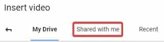 صورة لـ كيفية تضمين مقاطع الفيديو بطرق مختلفة في “العروض التقديمية من Google” | Slides-Video-Shared-DzTechs