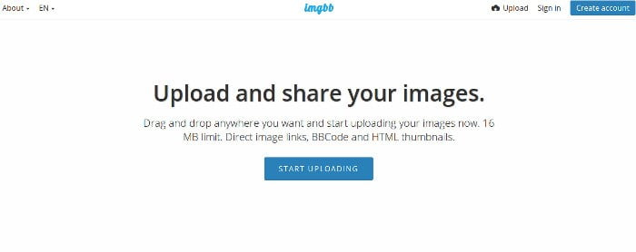 صورة لـ أفضل 10 خدمات استضافة للصور مجانا، يجب أن تجرب استضافة الصور الخاصة بك | image-hosting-08-Imgbb-DzTechs