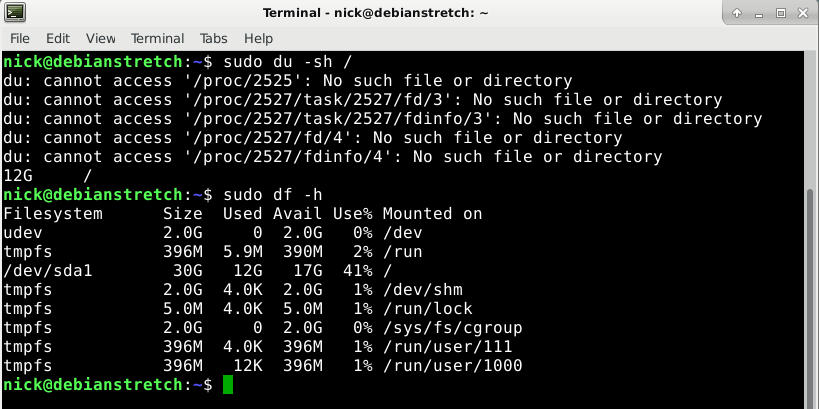 صورة لـ كيفية إصلاح الخطأ “لا يوجد مساحة كافية على القرص” على نظام Linux | no-space-df-DzTechs