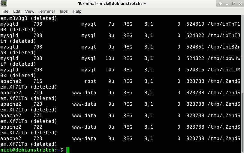 صورة لـ كيفية إصلاح الخطأ “لا يوجد مساحة كافية على القرص” على نظام Linux | no-space-process-DzTechs