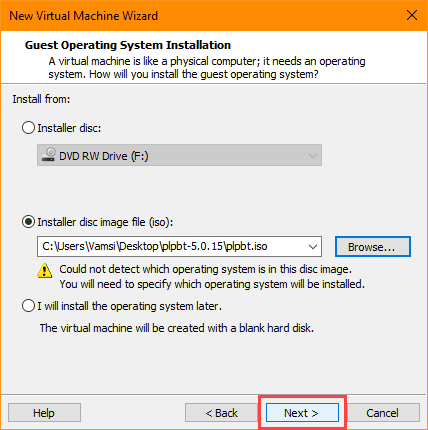 صورة لـ كيفية التمهيد من محرك أقراص USB في VMware | usb-boot-vmware-click-next-DzTechs