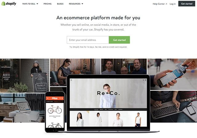 صورة لـ كيفية إنشاء موقع للتجارة الإلكترونية باستخدام أفضل منصتين | Best-ecommerce-builder-software-Shopify-DzTechs