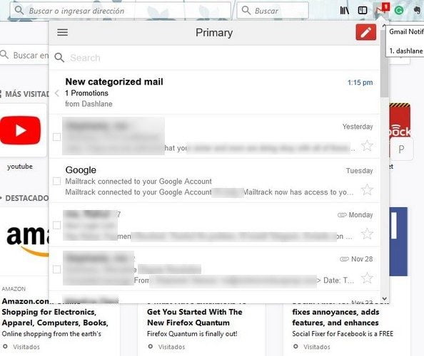 صورة لـ أفضل اضافات الويب لـ Mozilla Firefox 57 Quantum | Firefox-Gmails-DzTechs