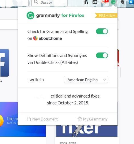 صورة لـ أفضل اضافات الويب لـ Mozilla Firefox 57 Quantum | Firefox-Grammarly-DzTechs