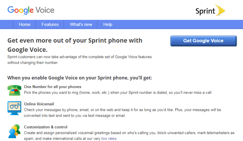 صورة لـ كيفية الحصول على Google Voice Number للمكالمات المجانية على جهاز الكمبيوتر، أندرويد و IOS | Google-Voice-Number-Sprint-DzTechs
