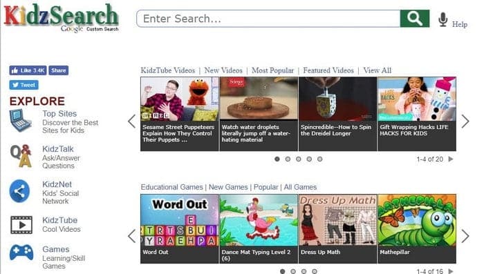 صورة لـ 10 متصفحات صديقة للطفل والتي هي آمنة تماما لاستخدامها من طرف الأطفال | Kid-KidzSearch-DzTechs