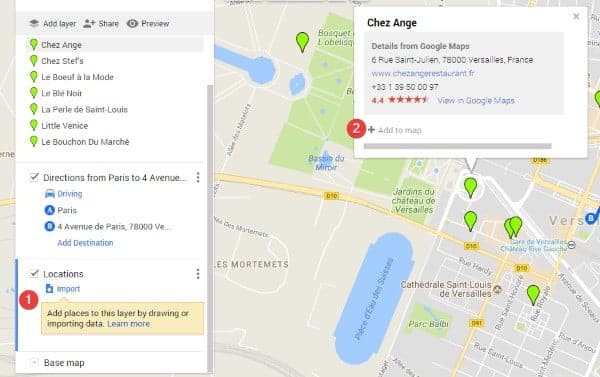 صورة لـ كيفية إنشاء خريطة تفاعلية مخصصة بسهولة ومشاركتها مع الآخرين | My-Maps-Restaurant-DzTechs
