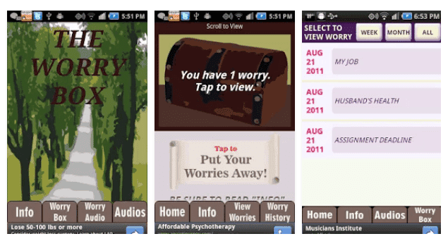 صورة لـ 5 تطبيقات مفيدة للهاتف لمساعدتك على إدارة القلق وتخفيف التوتر | Stress-Anxiety-Management-Apps-Worry-Box-DzTechs