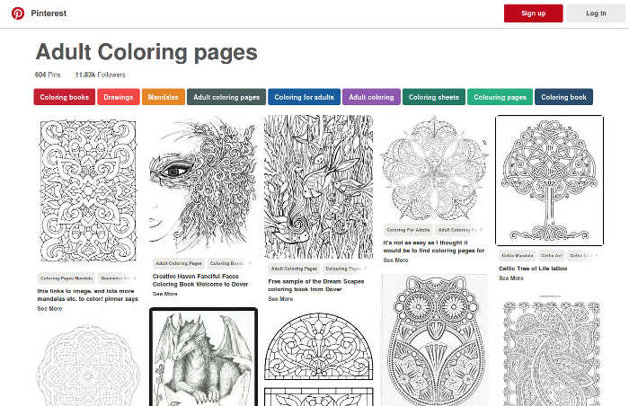 صورة لـ هذه المواقع تظهر لك لماذا تلوين الصور ليست مجرد للأطفال فقط | coloring-adults-05-pinterest-DzTechs