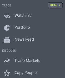صورة لـ كيفية الاستثمار في سوق الأسهم باستخدام منصة eToro | etoro_navigation2-DzTechs