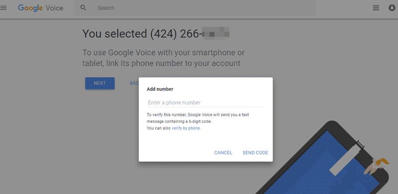 صورة لـ كيفية الحصول على Google Voice Number للمكالمات المجانية على جهاز الكمبيوتر، أندرويد و IOS | google-voice-number-GV-5a-DzTechs