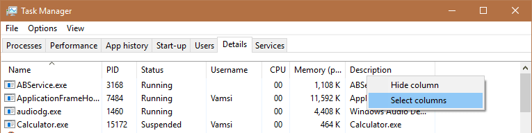 صورة لـ كيفية تعطيل خاصية Power Throttling في ويندوز 10 | power-throttling-win10-select-column-DzTechs