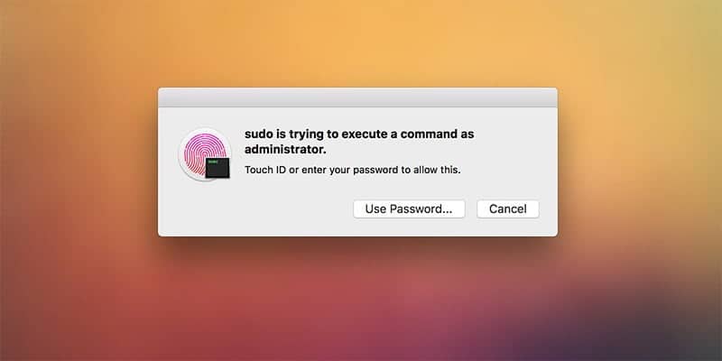 صورة لـ كيفية استخدام معرف اللمس لـ مصادقة أوامر سودو على جهاز الماك بوك | terminal-sudo-touch-id-hero-DzTechs