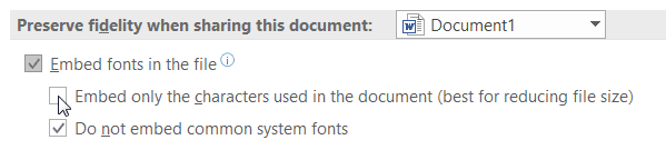صورة لـ كيفية تضمين الخطوط في مايكروسوفت Word لتفادي أي مشاكل على مظهر المستند | word-embed-fonts-5-DzTechs